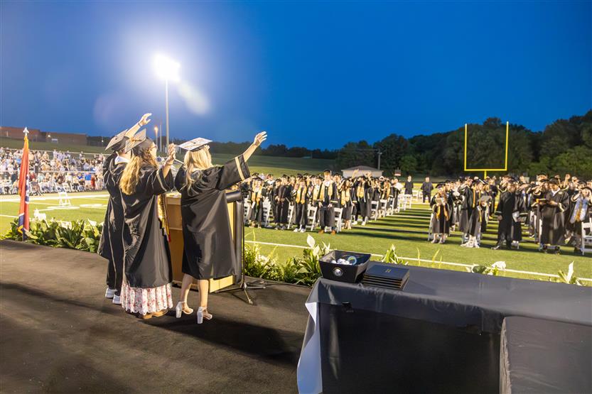 Students celebrate graduating